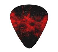 Explosion Burst Lot de 12 médiators pour guitare avec boîte de rangement et design unique assortis (0,46 mm, 0,71 mm, 0,96 mm) avec boîte de rangement et design unique assorti pour joueurs acoustiques