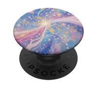 Explosion céleste dans ciel étoilé pastel galaxie éthérée PopSockets PopGrip Adhésif