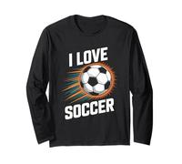 Explosion de balle vibrante d'I Love Soccer Manche Longue