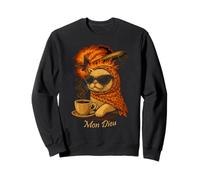 Explosion de café Mon Dieu Retro Cat Sweatshirt