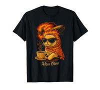 Explosion de café Mon Dieu Retro Cat T-Shirt