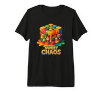 Explosion de Couleurs Melting Cube Madness Sweet Chaos T-Shirt Haut de Gamme