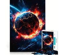 Explosion de planète dans l'espace Puzzle de 1000 pièces pour Adolescents Jeu de réflexion Stimulant et Amusant Découpe précise Cadeau Festif (38x26cm)