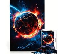 Explosion de planète dans l'espace Puzzle pour Adultes de 1000 pièces Détente et Stimulation cérébrale Collection d'œuvres d'art aux Bords précis (38x52cm)