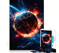Explosion de planète dans l'espace Puzzle pour Adultes de 1000 pièces Détente et Stimulation cérébrale Collection d'œuvres d'art aux Bords précis (38x52cm)