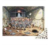 Explosion d'évasion du Tunnel de la Prison Puzzle en Bois Imperméable DIY Puzzles De 1000 Pièces pour Adultes Impossible Jeux Éducatifs