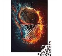 Explosion d'incendie de Basketball 1000 Pièce S Papier Écologique Puzzle Premium Le Décompression Éducative Décoration Murale Cadeaux 38x26cm/1000pcs
