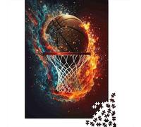 Explosion d'incendie de Basketball Bundle Puzzle 1000 Pièces Passionnés, Carton Solide, Décoration Murale Maison, Exposition Murale, Cadeau Familial, Plaisir W nd 38x26cm/1000pcs