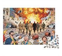 Explosion épique à Motion Lente Puzzle en Bois Imperméable DIY Puzzles De 1000 Pièces pour Adultes Impossible De Décoration pour La Maison