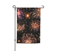 Explosion Firework Print Drapeau de jardin polyvalent et élégant pour toutes les saisons, décoration de patio en plein air, porches et jardins