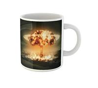 Explosion Nucléaire Lors D'Une Guerre : Apocalypse Urbaine Mug Drôle Tasse À Thé Céramique Tasse À Café Cadeaux Amusants Pour Anniversaire Collègue Bureau 330Ml