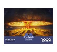 Explosion nucléaire - Nuage de Champignons - Puzzles étanche de 1000 pièces pour Adultes - Cadeaux colorés - Jeux éducatifs