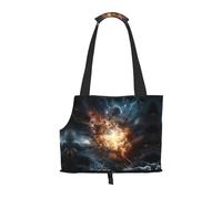 Explosion of The Earth Sac à bandoulière pour animal domestique Design pliable Petit sac de voyage pour chat et chien