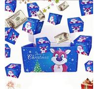 Explosion Wrap-Pop Up Surprise Money Box Christmas, Christmas Money Explosion Box with Confetti Cash Luxury for Birthday Anniversary Valentine Proposal Surprise Your Loved Ones (Blue,10 boxes)