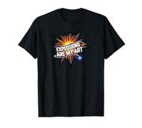 Explosions are My Art Comic Book Boom Design T-Shirt