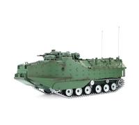ExploTex 1:16 AAVP-7A1 Armure de tir radiocommandée, 2,4 GHz, entièrement proportionnel, système de combat infrarouge, son, lumière et fumée, version mise à niveau, RTR, vert militaire, 16+