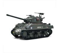 ExploTex 2,4 GHz M4A3 Sherman VVSS Char RC à l'échelle 1:16 avec tour rotative à 360°, réglage de la hauteur du canon, lancement projectile, fumée, effets sonores, système de combat infrarouge, RTR