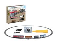 ExploTex HO Kit de chemin de fer 1:87, locomotive diesel M62 avec éclairage, 3 wagons, rails métalliques, contrôleur, chemin de fer électrique pour modélisme et collection, 16+
