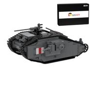 ExploTex Kit De Construction De Modèle Militaire Mark II Tank (748 Pièces/Gris Foncé), Idéal pour Les Passionnés D'histoire Militaire Qui Souhaitent Exposer des Modèles Réduits