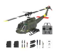ExploTex YU Xiang UH-1 Huey C032 RC 1/48 Hélicoptère Flybarless 2,4 G 6 CH avec positionnement optique du flux et fonction de vol inversée