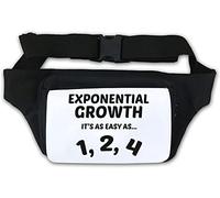 Exponential Growth It's As Easy As Easy As 1 2 4 Sac banane pour mathématiques Blanc