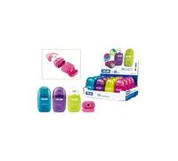 Milan Display Box 16 Erasers With Pencil Sharpener Capsule Clair Enfants