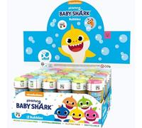 Exposant 36 Pots De Bulles De Savon Baby Shark 60ml