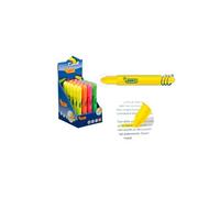 Jovi - JOVI!NEON Gel Marker, Boîte de 20 surligneurs stick, Couleurs assorties, Ne dessèche pas, Ne tache pas l'écriture et ne traverse pas le papier, Sans gluten, (1829)