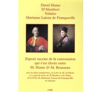Exposé succinct de la contestation qui s'est élevée entre M. Hume et M. Rousseau