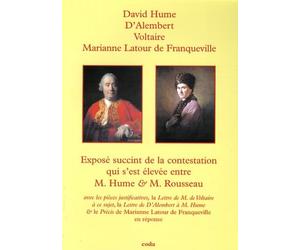 Exposé succinct de la contestation qui s'est élevée entre M. Hume et M. Rousseau