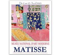 Exposition d'art mural de Matisse Affiches et impressions décoratives esthétiques Henri Matisse Accessoires de chambre et impression murale minimaliste d'appartement Décoration (41.9cm x 59.4cm (A2))