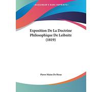 Exposition De La Doctrine Philosophique De Leibnitz (1819)