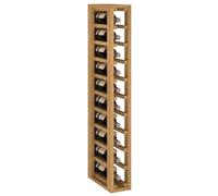 Expovinalia Casier à Vin Bois Pin 10 Bouteilles - Chêne Clair | Meuble Range Bouteille Type Wine Rack, Étagère à Vin en Pin 105x13x32cm. Couleur Chêne Clair