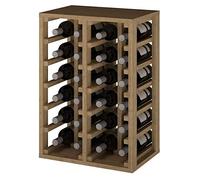 Expovinalia Casier à Vin Bois Pin 24 Bouteilles - Chêne Clair