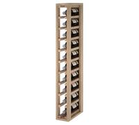 Expovinalia Casier à Vin Vertical en Bois pour 10 Bouteilles - Meuble Range Bouteille Type Wine Rack, Étagère à Vin, Porte Bouteilles Bois, Rangement Vin Élégant 105 x 13 x 32 cm Chêne