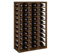 Expovinalia Casier à vin Vertical pour 60 Bouteilles en Bois de pin Massif Meuble Wine Rack pour Vineras 105 x 68 x 32 cm Chêne foncé