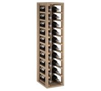 Expovinalia Porte-bouteilles en bois pour 20 bouteilles de vin Design vertical Meuble type Wine Rack 105 x 24 x 32 cm Chêne clair