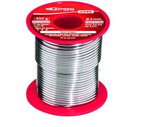 Express, 5940, Soudure Étain Tout Usage, Assemblage Cuivre, Laiton, Bronze, Acier, Zinc, Inox, 96,5% Étain et 3,5% Ag (Sans Plomb), 500 g, diamètre 2 mm, Flux incorporé, Accessoire pour Fer à Souder