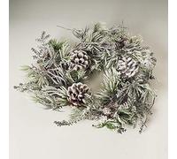 Express Flor-Couronne de pin/Sapin Artificiel avec Ananas enneigé