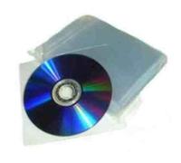 eXpress Net Lot de 200 pochettes en plastique transparent pour CD/DVD 80 microns 130 x 130 mm Protection média