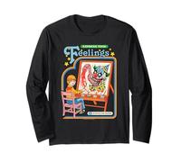 Express Your Feelings Clown Retro Vintage Funny Adult Humor Manche Longue