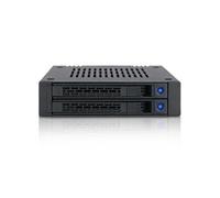 Icy Dock Cadre amovible ExpressCage MB742SP-B pour 2 SSD SATA en baie 3,5 pouces Noir