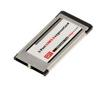 Kalea Informatique – Carte ExpressCard 34mm USB 3.0 2 ports SuperSpeed 5G – Chipset NEC – Affleurante