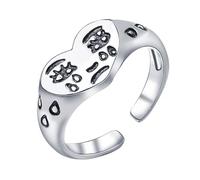 Expression Émotionnelle Le Cœur Brisé Anneaux Confortables Porter Des Bijoux De Confort En Alliage Robuste Pour Les Adolescents Idées De Cadeaux Tendance