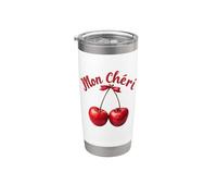 Expression française « Mon Chéri » signifiant mon chéri Gobelet isotherme en acier inoxydable double paroi
