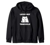 Expression Humoristique Humour Laisse Moi Tranquille Sweat à Capuche