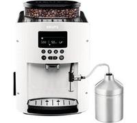 Expresso avec broyeur Krups YY4384FD Essential 1450 W Blanc avec un Pot à lait inox Blanc G