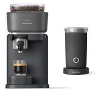 Expresso Baristina noire avec mousseur à lait