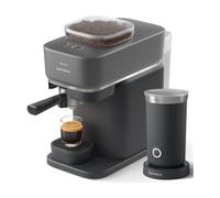 Expresso Baristina noire avec mousseur à lait