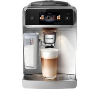 Expresso broyeur Café Aromis EP8757/20 Serie 8000 LatteGo Pro Chrome/Blanc